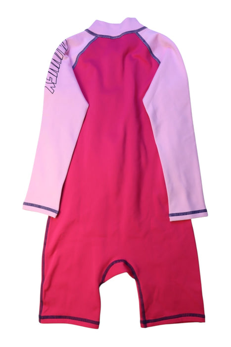 A Pink Rash Guards from Minnex in size 10Y for girl. (Back View)