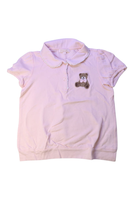A Pink Short Sleeve Polos from Nicholas & Bears in size 12Y for girl. (Front View)