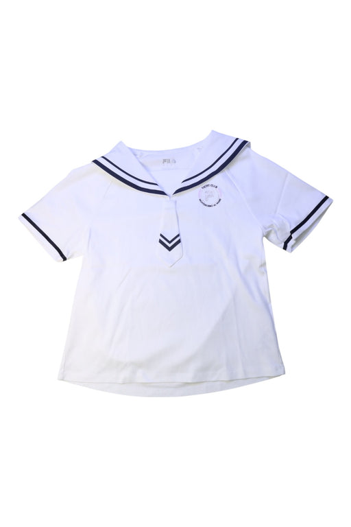 A White Short Sleeve Tops from Fila in size 10Y for girl. (Front View)
