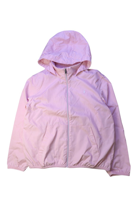 A Pink Lightweight Jackets from Polo Ralph Lauren in size 8Y for girl. (Front View)
