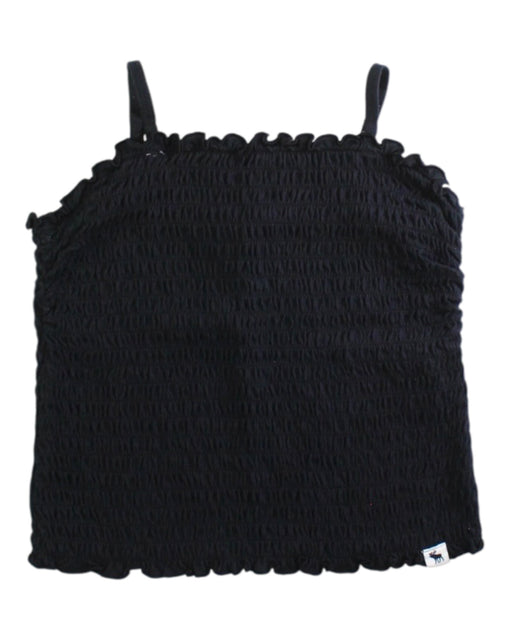 A Black Sleeveless Tops from Abercrombie & Fitch in size 7Y for girl. (Front View)