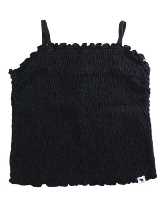 A Black Sleeveless Tops from Abercrombie & Fitch in size 7Y for girl. (Front View)