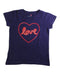 A Purple Short Sleeve T Shirts from Crewcuts in size 6T for girl. (Front View)