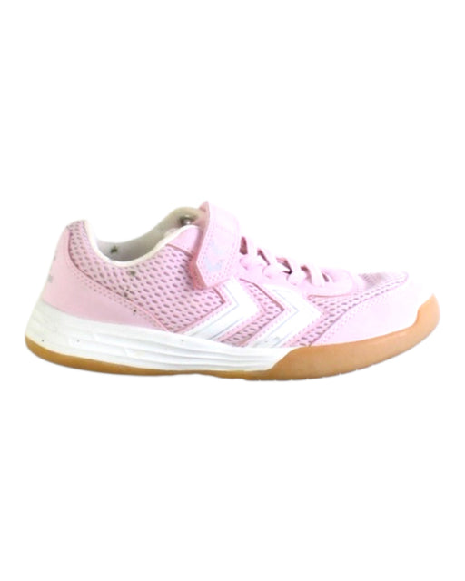 A Pink Sneakers from hummel in size 6T for girl. (Front View)