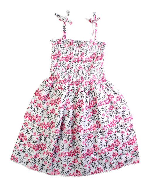 A Pink Sleeveless Dresses from Seed in size 9Y for girl. (Front View)