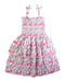 A Pink Sleeveless Dresses from Seed in size 9Y for girl. (Back View)