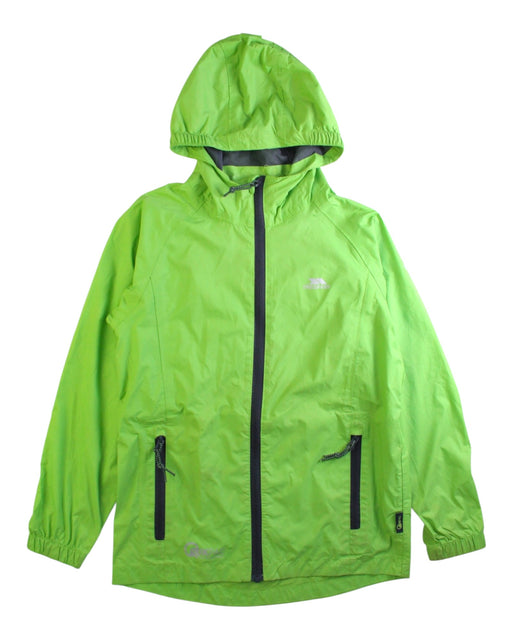 A Green Rain Jackets from Trespass in size 9Y for neutral. (Front View)