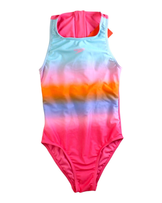 A Multicolor Swimsuits from Speedo in size 9Y for girl. (Front View)