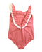 A Pink Swimsuits from Folpetto in size 7Y for girl. (Back View)