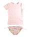 A Pink Rash Guards from Surlaplage in size 8Y for girl. (Front View)