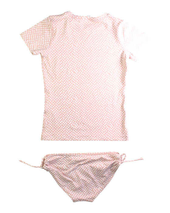 A Pink Rash Guards from Surlaplage in size 8Y for girl. (Back View)