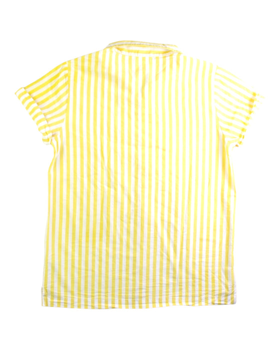 A Yellow Short Sleeve Shirts from Cyrillus in size 12Y for boy. (Back View)