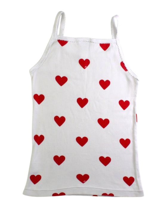 A White Sleeveless Tops from Petit Bateau in size 8Y for girl. (Back View)