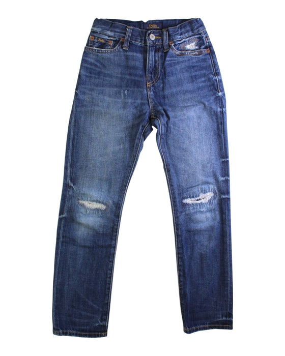A Blue Jeans from Polo Ralph Lauren in size 8Y for girl. (Front View)