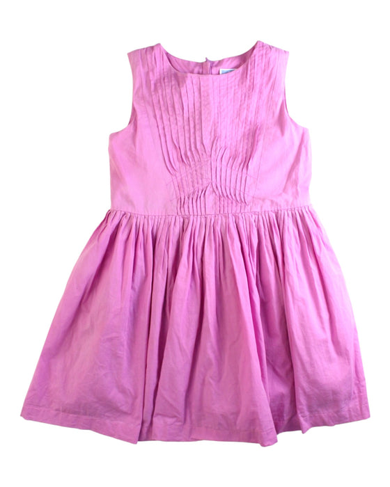 A Pink Sleeveless Dresses from Jacadi in size 6T for girl. (Front View)