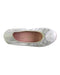 A White Flats from Unisa in size 7Y for girl. (Front View)