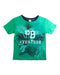 A Green Short Sleeve T Shirts from Petit Bateau in size 6T for boy. (Front View)