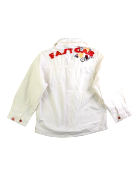 A White Long Sleeve Shirts from Chicco in size 3T for boy. (Back View)