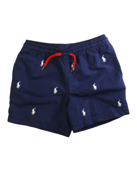 A Navy Swim Shorts from Polo Ralph Lauren in size 5T for boy. (Front View)