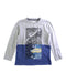 A Grey Long Sleeve T Shirts from Armani in size 4T for boy. (Front View)