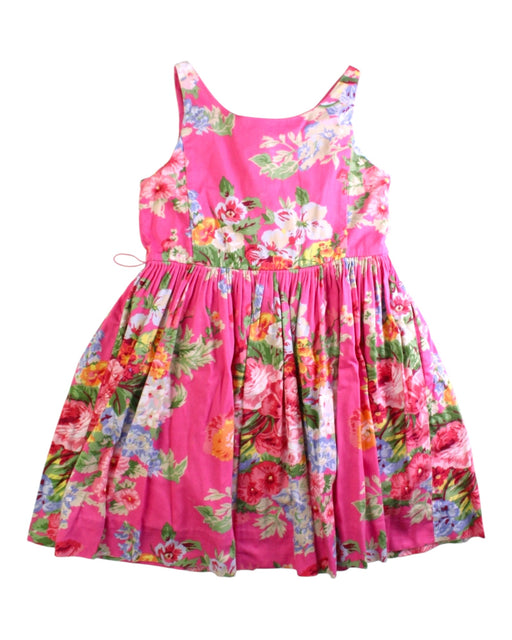 A Pink Sleeveless Dresses from Polo Ralph Lauren in size 5T for girl. (Front View)