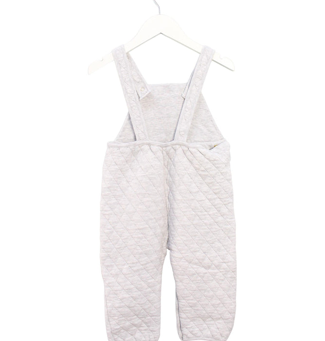 A Grey Long Overalls from Petit Bateau in size 3T for boy. (Back View)