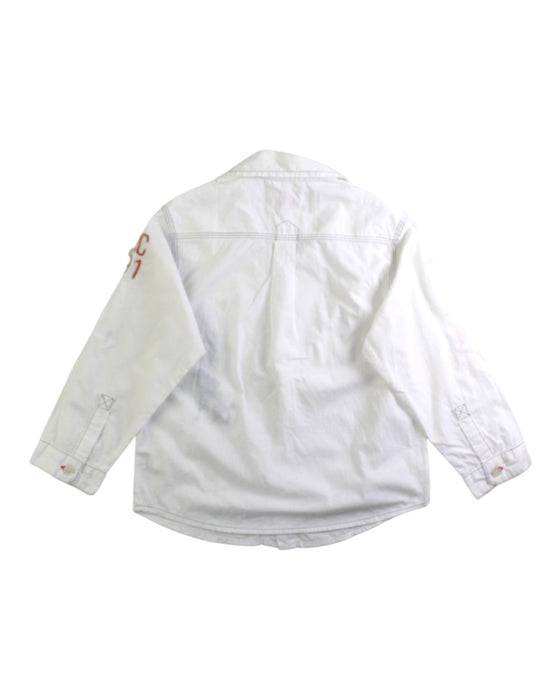 A White Long Sleeve Shirts from La Compagnie des Petits in size 4T for boy. (Back View)