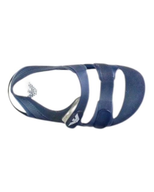 A Navy Sandals from Armani in size 3T for boy. (Front View)