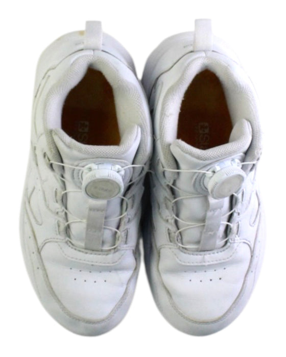 A White Sneakers from Dr. Kong in size 7Y for boy. (Back View)