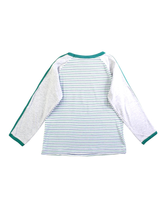 A White Long Sleeve T Shirts from Petit Bateau in size 6T for boy. (Back View)