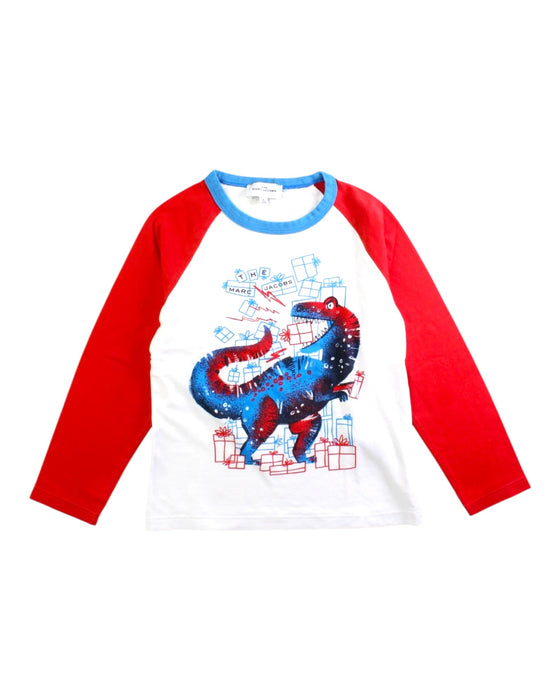 A Red Long Sleeve T Shirts from The Marc Jacobs in size 6T for boy. (Front View)