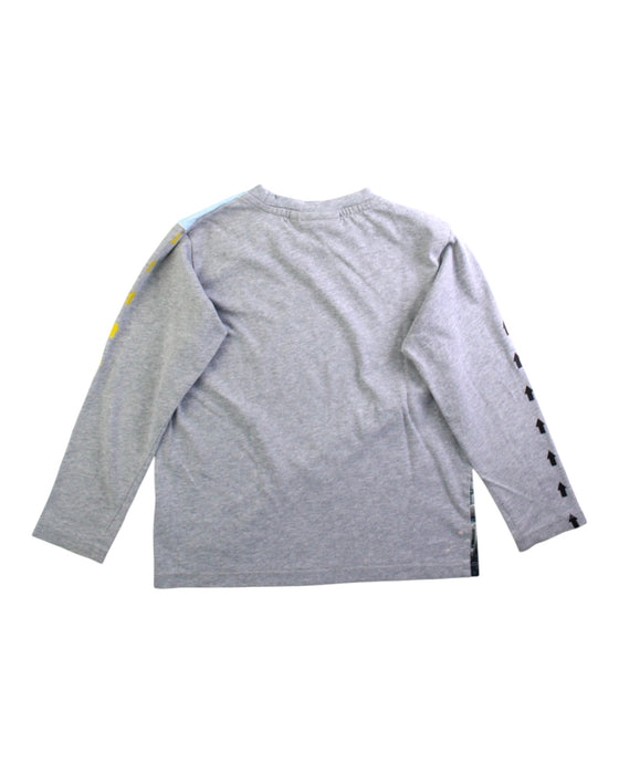A Grey Long Sleeve T Shirts from Molo in size 6T for boy. (Back View)