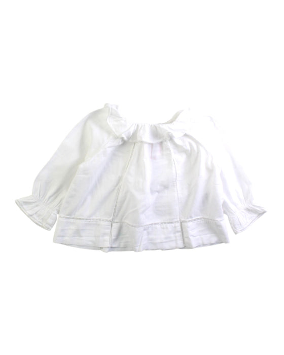 A White Long Sleeve Tops from Bonpoint in size 6-12M for girl. (Front View)