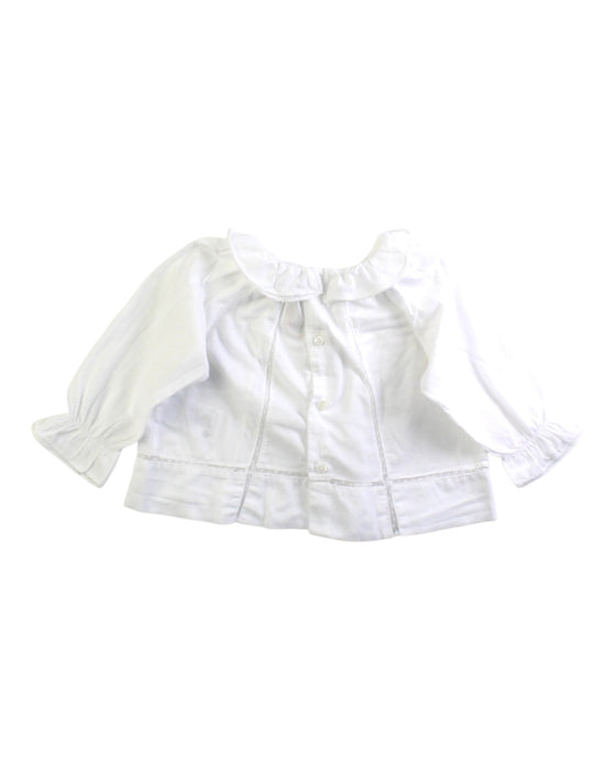 A White Long Sleeve Tops from Bonpoint in size 6-12M for girl. (Back View)