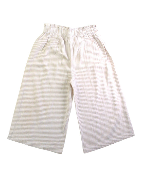 A White Casual Pants from Seed in size 5T for girl. (Back View)