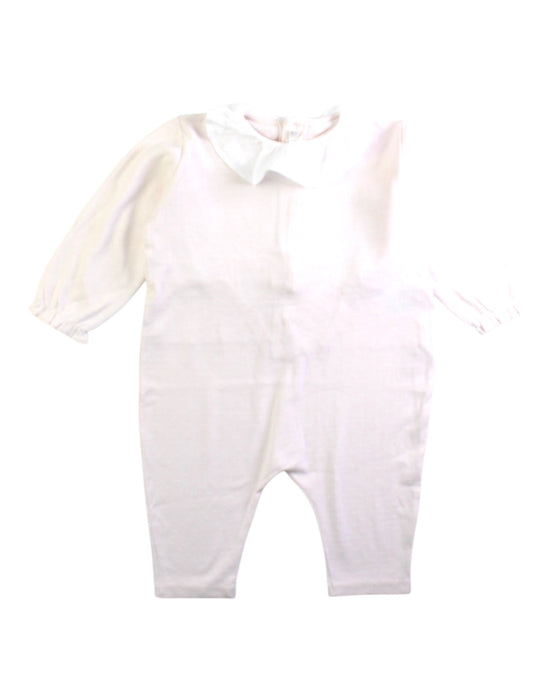 A White Long Sleeve Rompers from Bonpoint in size 6-12M for girl. (Front View)