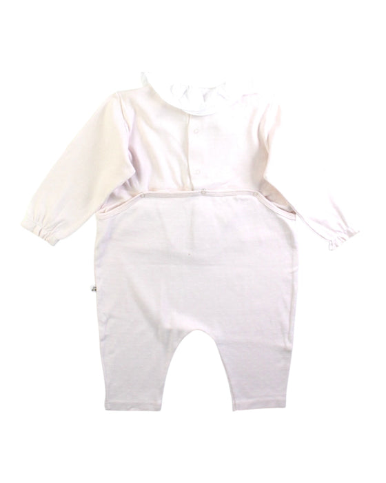 A White Long Sleeve Rompers from Bonpoint in size 6-12M for girl. (Back View)
