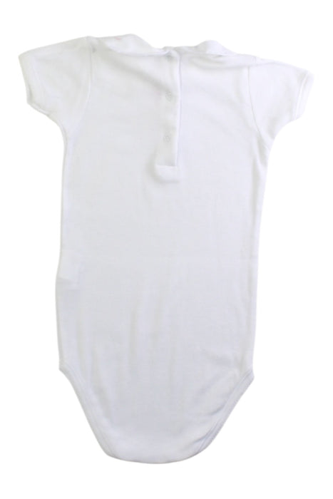 A White Short Sleeve Bodysuits from Bonpoint in size 12-18M for girl. (Back View)