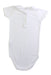 A White Short Sleeve Bodysuits from Bonpoint in size 12-18M for girl. (Back View)