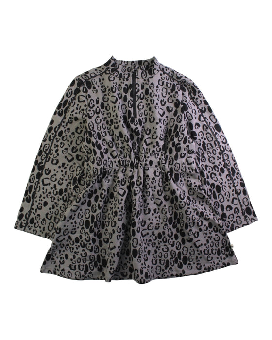 A Black Long Sleeve Dresses from Mini Rodini in size 7Y for girl. (Front View)