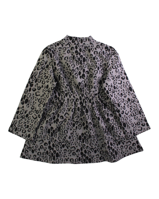 A Black Long Sleeve Dresses from Mini Rodini in size 7Y for girl. (Back View)