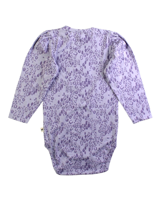 A Purple Long Sleeve Bodysuits from Mini Rodini in size 12-18M for girl. (Back View)