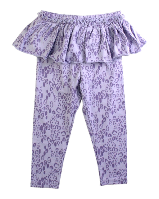 A Purple Leggings from Mini Rodini in size 12-18M for girl. (Front View)