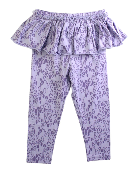A Purple Leggings from Mini Rodini in size 12-18M for girl. (Front View)