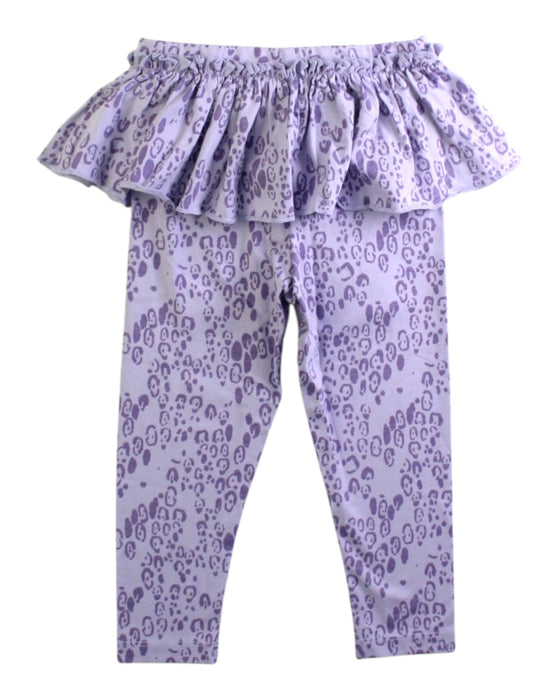 A Purple Leggings from Mini Rodini in size 12-18M for girl. (Back View)