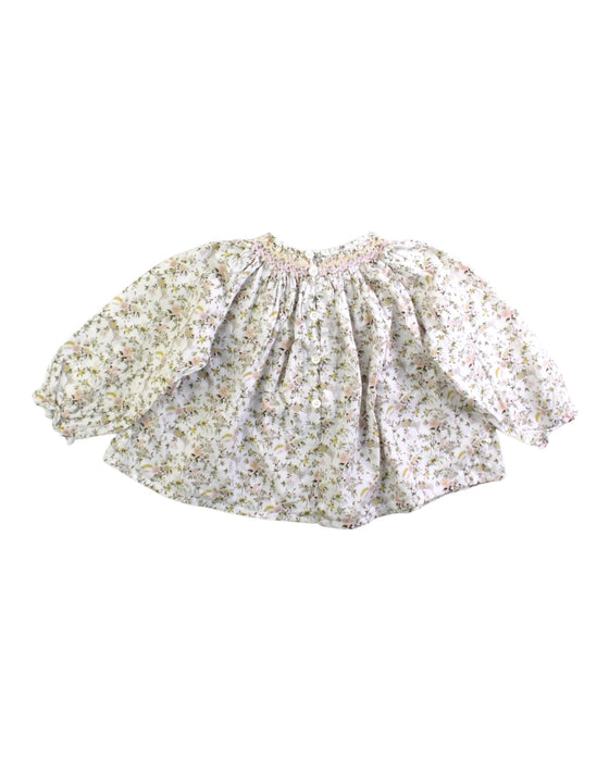A Ivory Long Sleeve Tops from Bonpoint in size 6-12M for girl. (Back View)