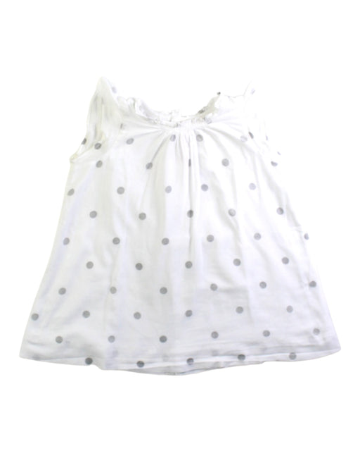 A White Sleeveless Tops from Bonpoint in size 6-12M for girl. (Front View)