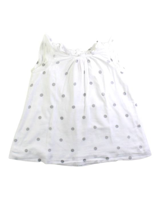 A White Sleeveless Tops from Bonpoint in size 6-12M for girl. (Front View)
