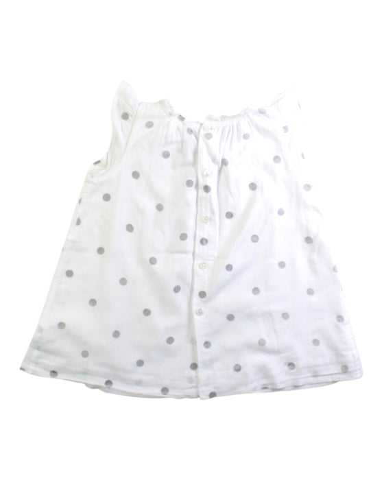 A White Sleeveless Tops from Bonpoint in size 6-12M for girl. (Back View)