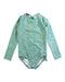 A Green Swimsuits from Minnow in size 5T for girl. (Front View)